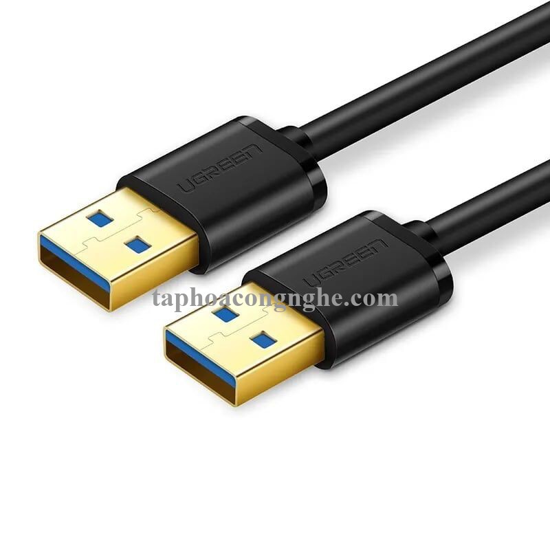 Ugreen 10369 0.5M màu Đen Cáp 2 đầu USB 3.0 dương cao cấp US128 30010369